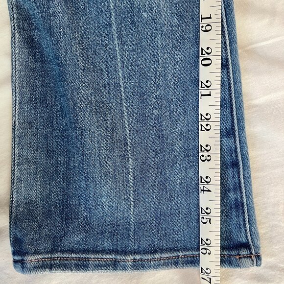Pistola Lennon Jeans Size 26 High Rise Straight Leg Medium-Light Wash - Picture 8 of 12
